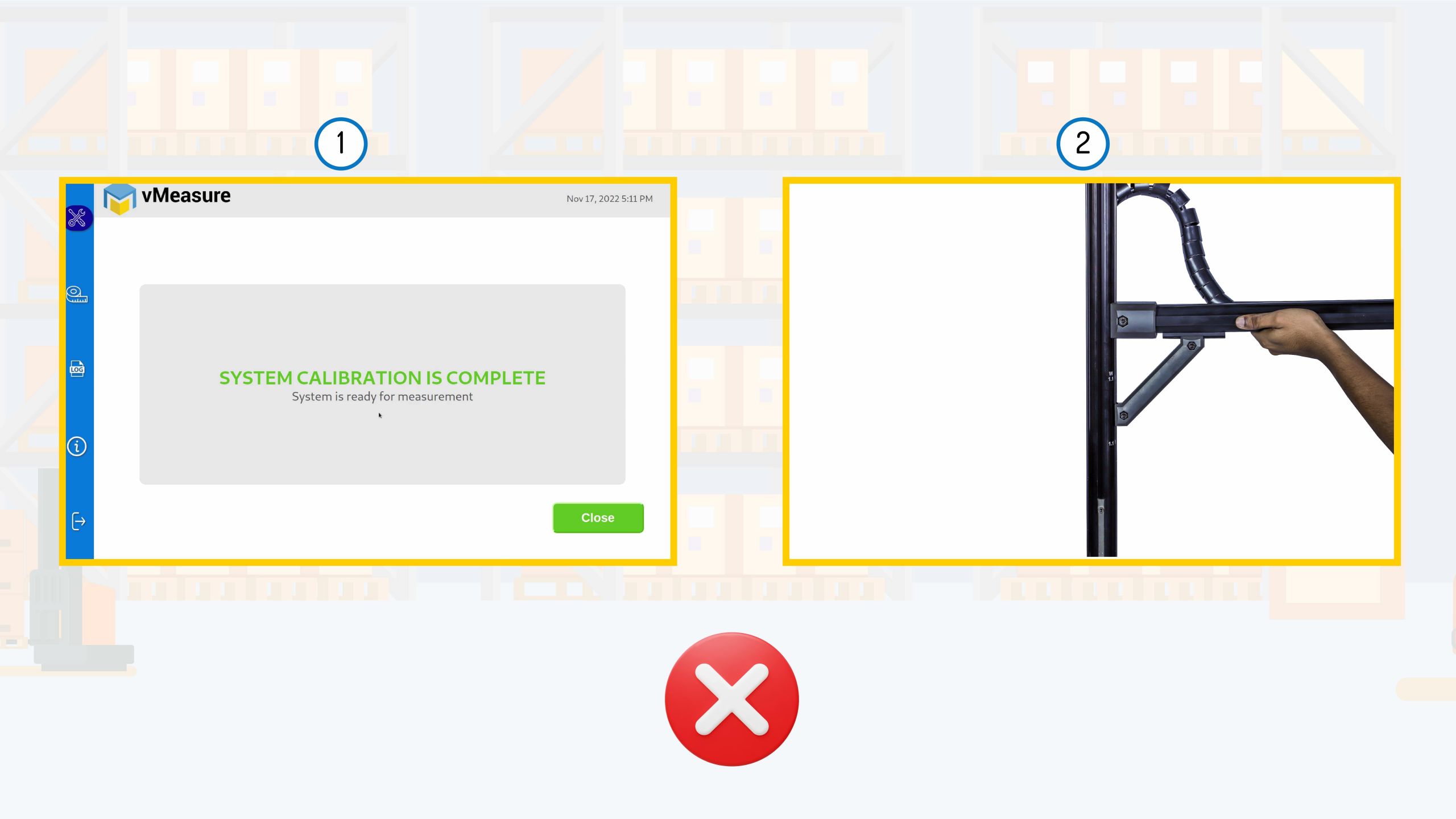 Do not adjust height after calibration