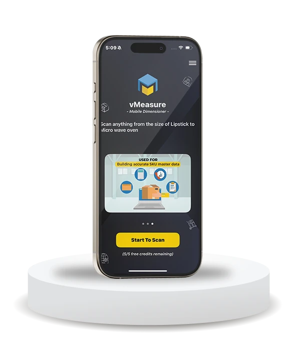 Mobile Dimensioning Specification data