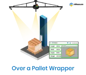 Pallet Dimensioner in Warehouse Area