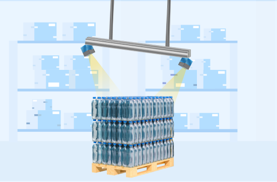Pallets with Water bottles