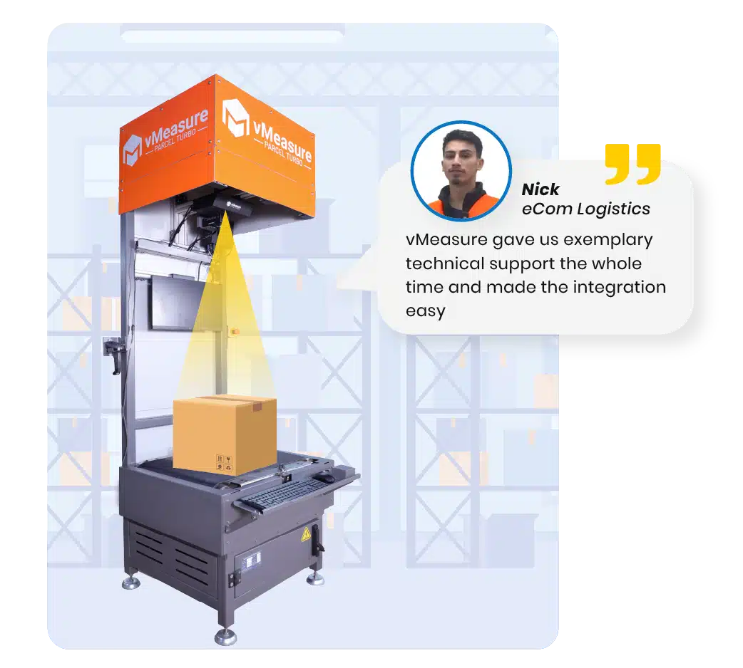 Parcel Turbo dimensioner