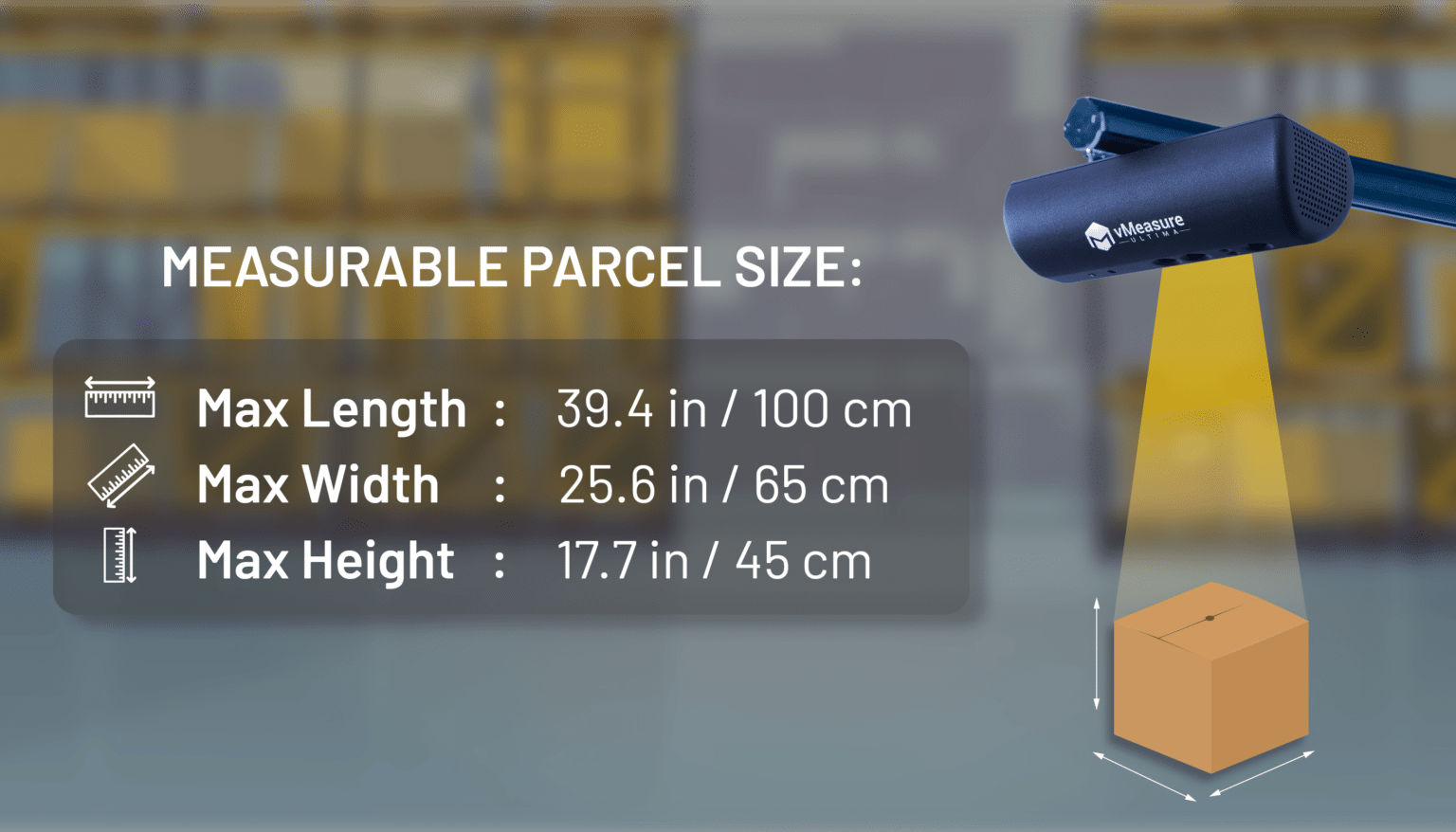Dimensioning Systems: Automated Dimensioning System | Parcel Ultima Pro