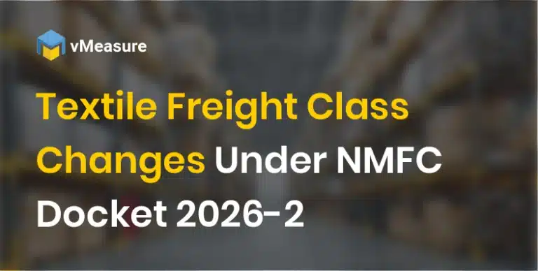 Textile Freight Class Changes Under NMFC Docket 2026-2