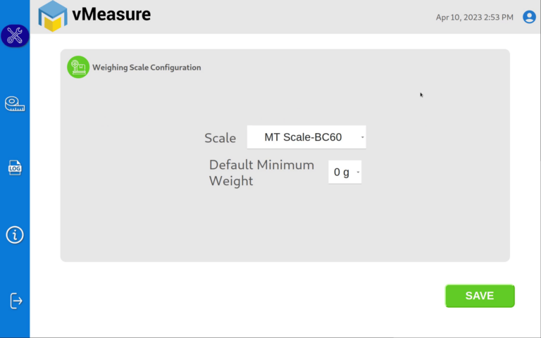 vMeasure Weighing Scale