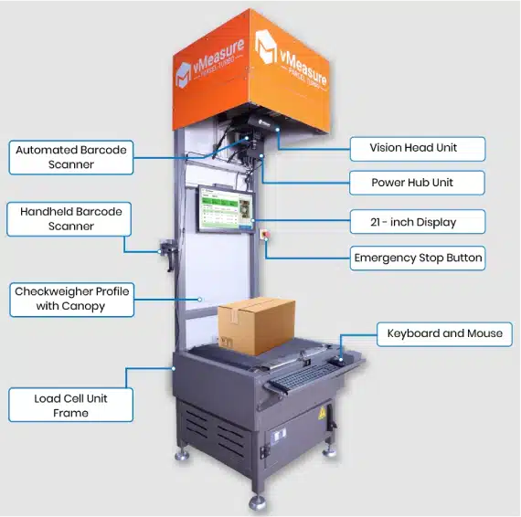 vMeasure Parcel Tubo setup