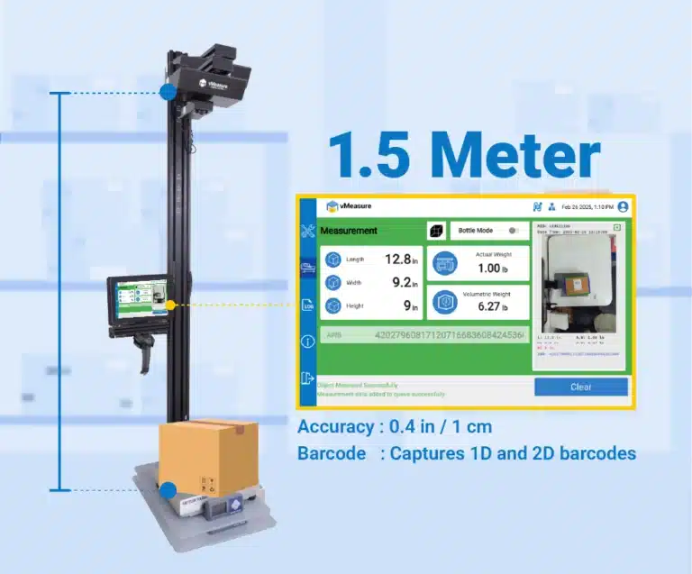 vMeasure Parcel Ultima Dimensioner 1.5