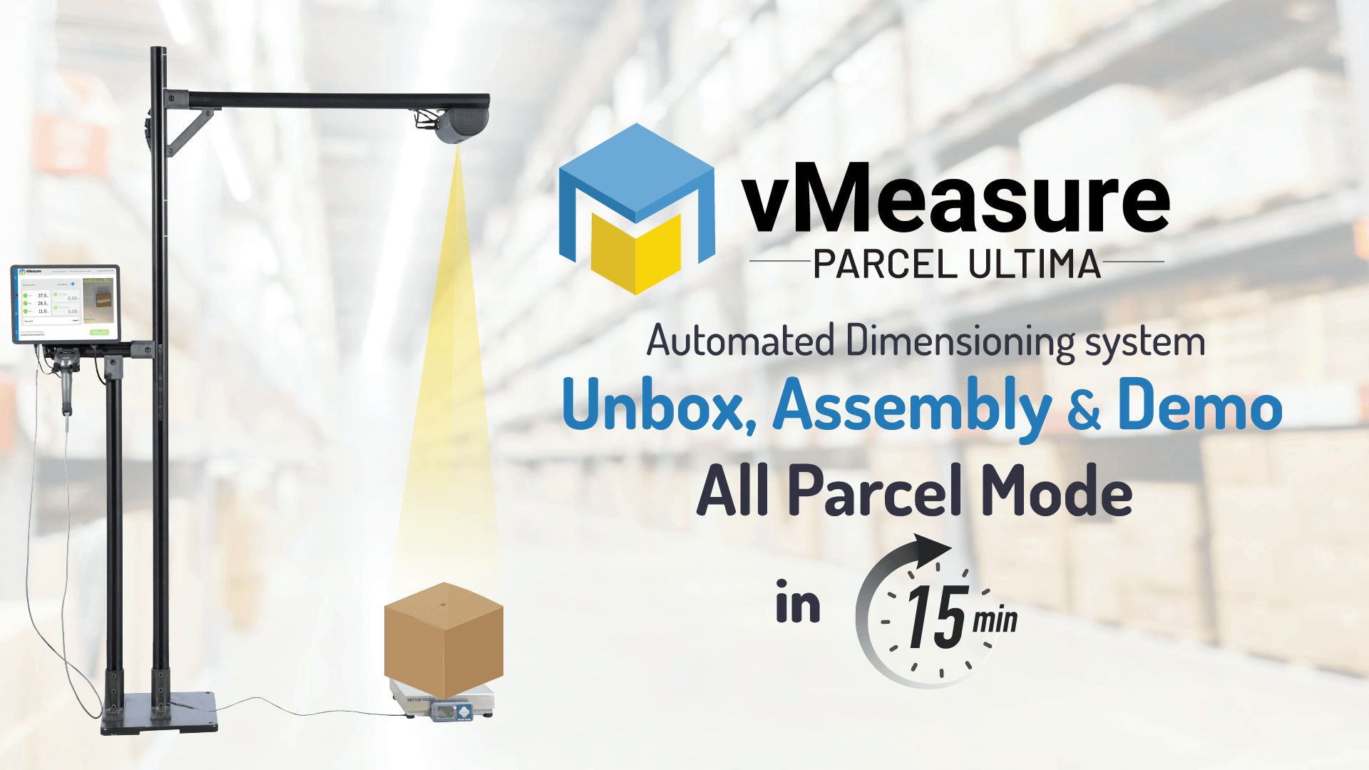vMeasure Parcel Ultima Gold - All Parcel Mode With Weighing Scale