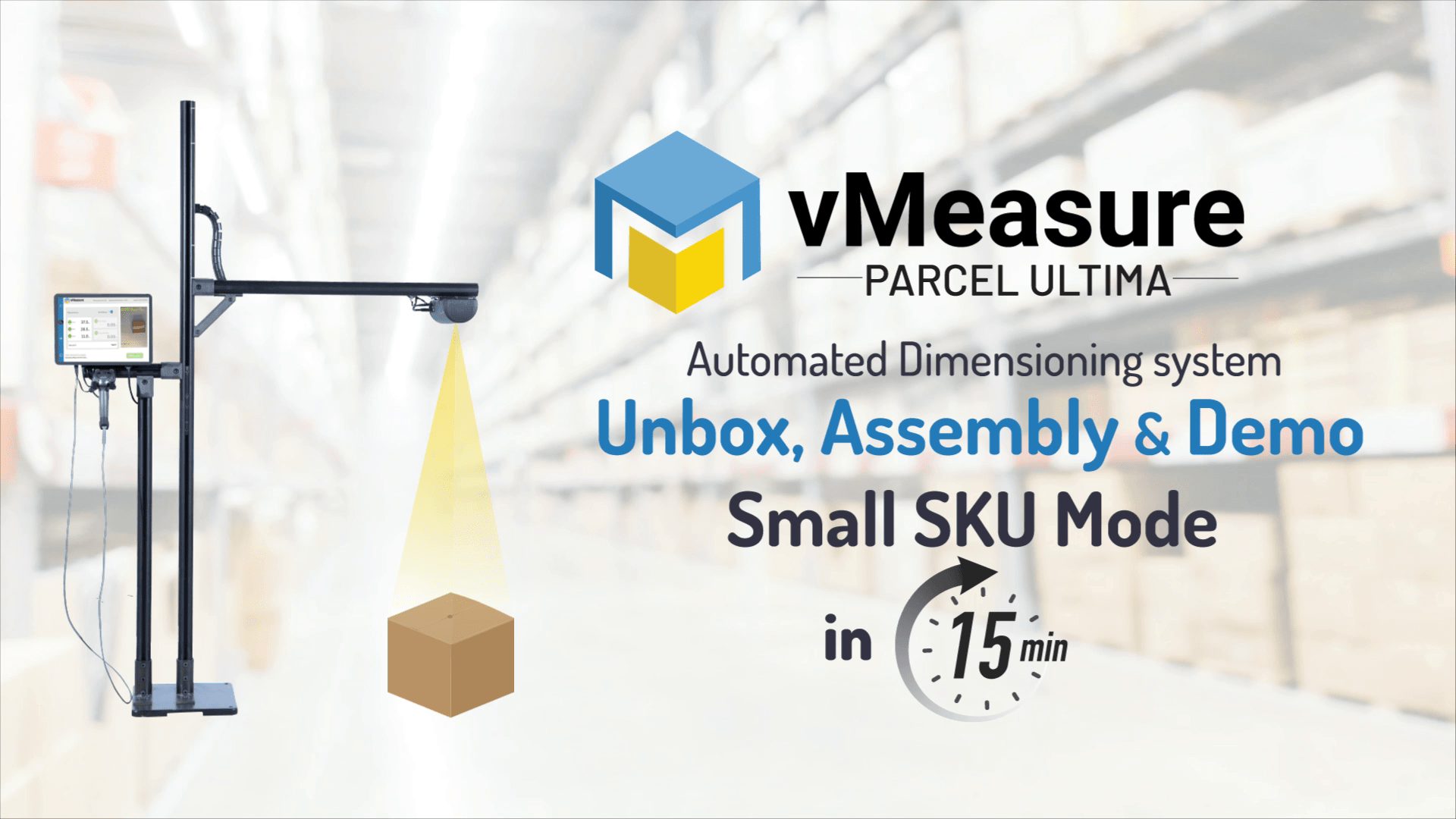 vMeasure Parcel Ultima Gold - Small SKU Mode without weighing scale
