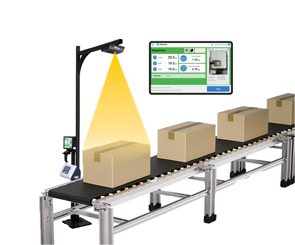 vMeasure parcel dimensioning system